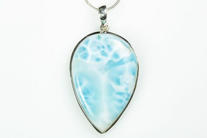 Stunning, Larimar Pendant (Necklace) - Sterling Silver #192224